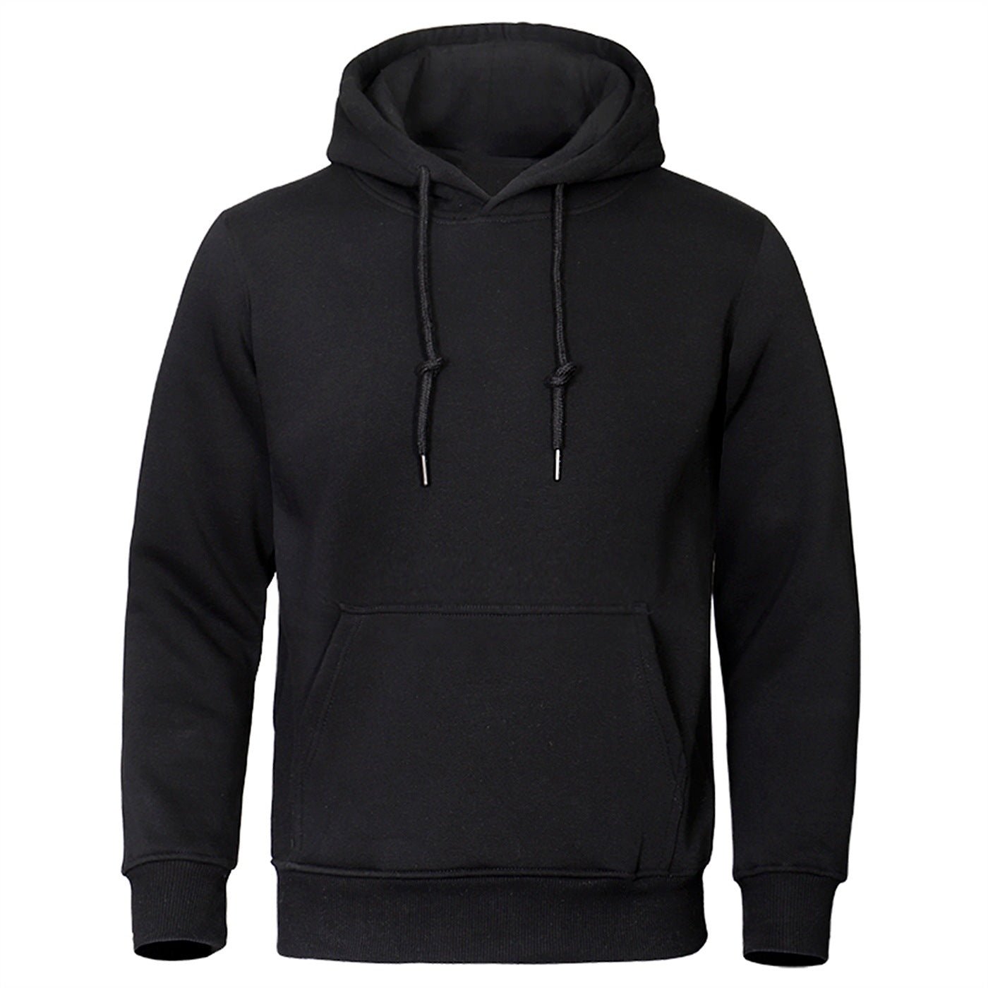 Solid Color Pullover Sweatshirt Spring Fashion Fleece Unisex Hoodie - PratSN