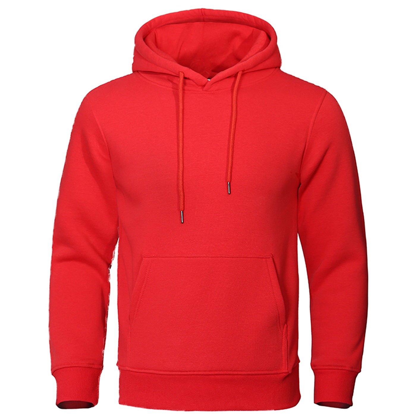 Solid Color Pullover Sweatshirt Spring Fashion Fleece Unisex Hoodie - PratSN