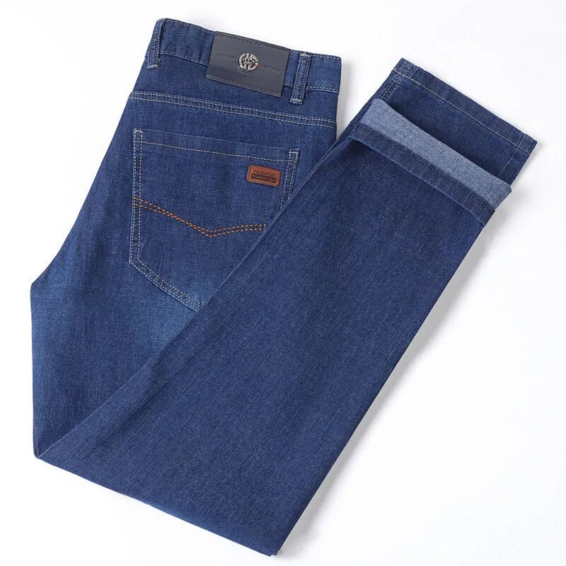 Spring and autumn new men's jeans, stretch pants, fashionable slim - fitting skinny pants, and men's mid - waist casual pants - PratSN