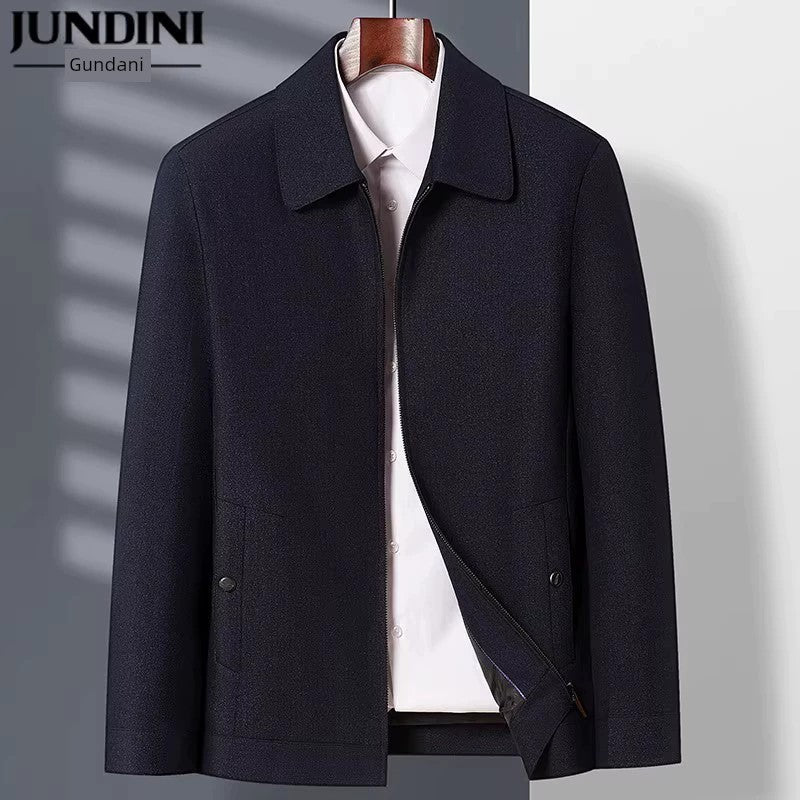 Spring and Autumn Old Man Grandpa Father Lapel Jacket - PratSN