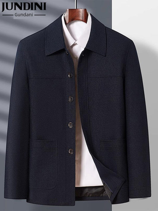 Spring and Autumn Old Man Grandpa Father Lapel Jacket - PratSN
