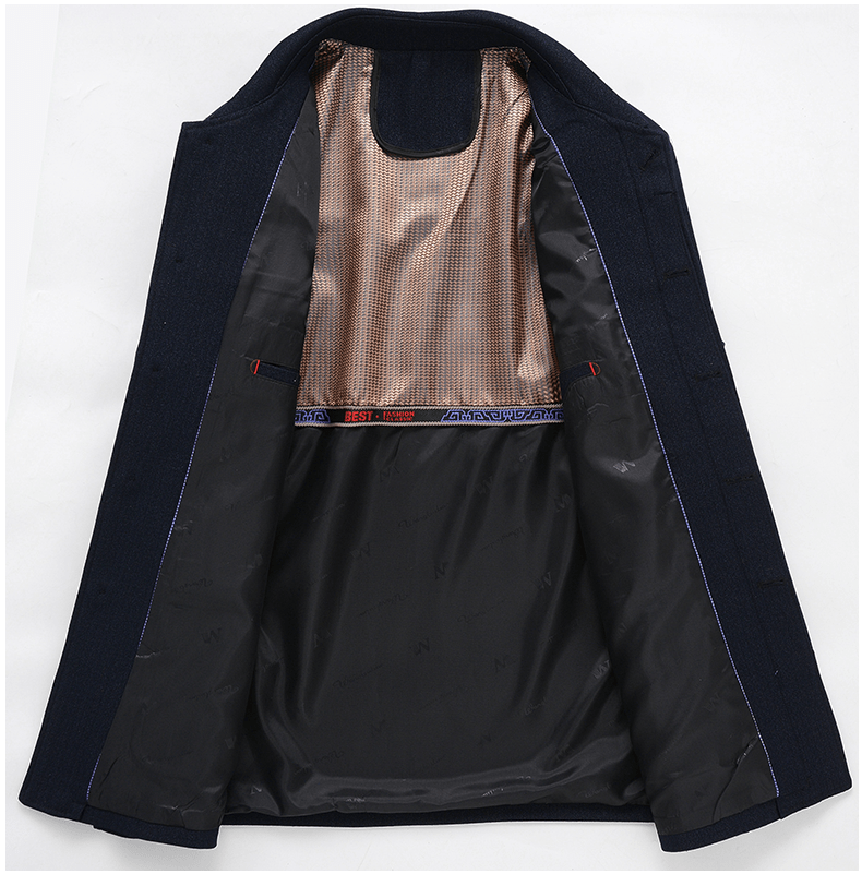 Spring and Autumn Old Man Grandpa Father Lapel Jacket - PratSN