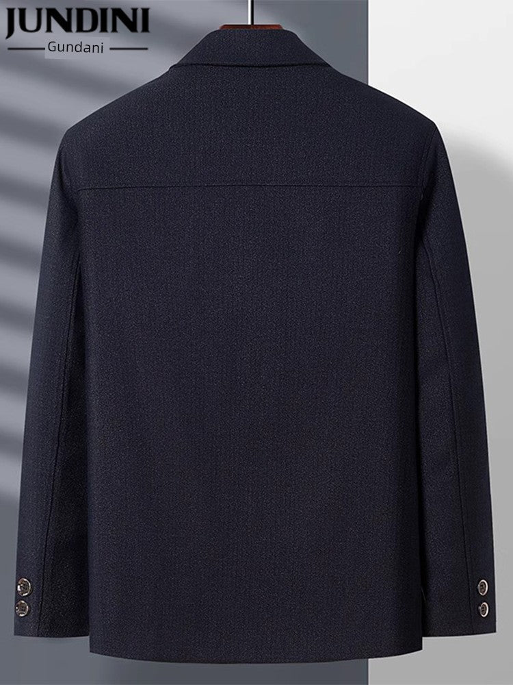 Spring and Autumn Old Man Grandpa Father Lapel Jacket - PratSN