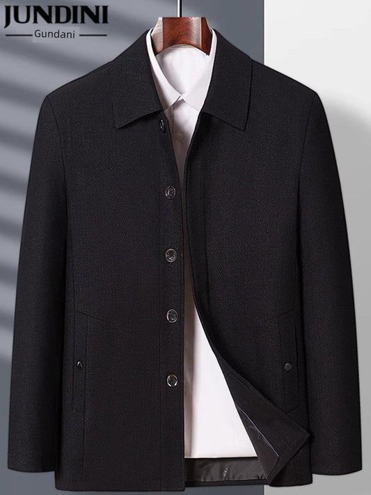 Spring and Autumn Old Man Grandpa Father Lapel Jacket - PratSN