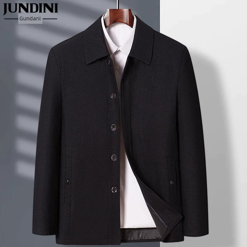 Spring and Autumn Old Man Grandpa Father Lapel Jacket - PratSN