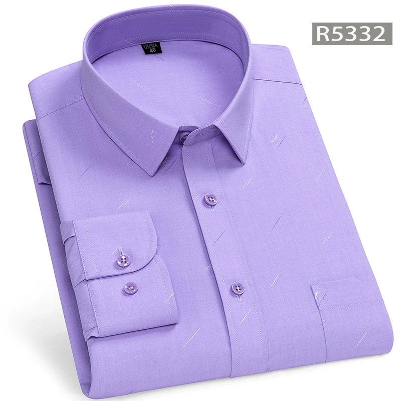Spring and Summer Clothes Middle - Aged Father Long - Sleeved Shirt for the Elderly - PratSN