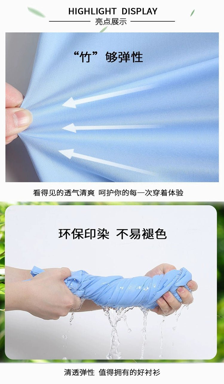 Spring and Summer Clothes Middle - Aged Father Long - Sleeved Shirt for the Elderly - PratSN