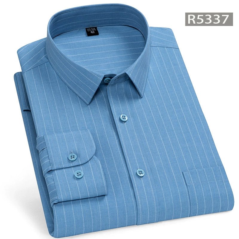 Spring and Summer Clothes Middle - Aged Father Long - Sleeved Shirt for the Elderly - PratSN
