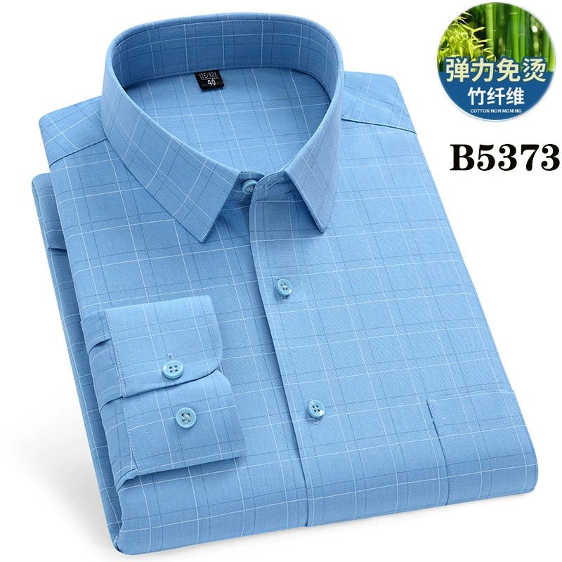 Spring and Summer Clothes Middle - Aged Father Long - Sleeved Shirt for the Elderly - PratSN