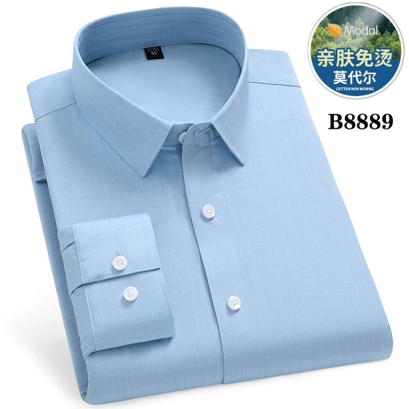 Spring and Summer Clothes Middle - Aged Father Long - Sleeved Shirt for the Elderly - PratSN