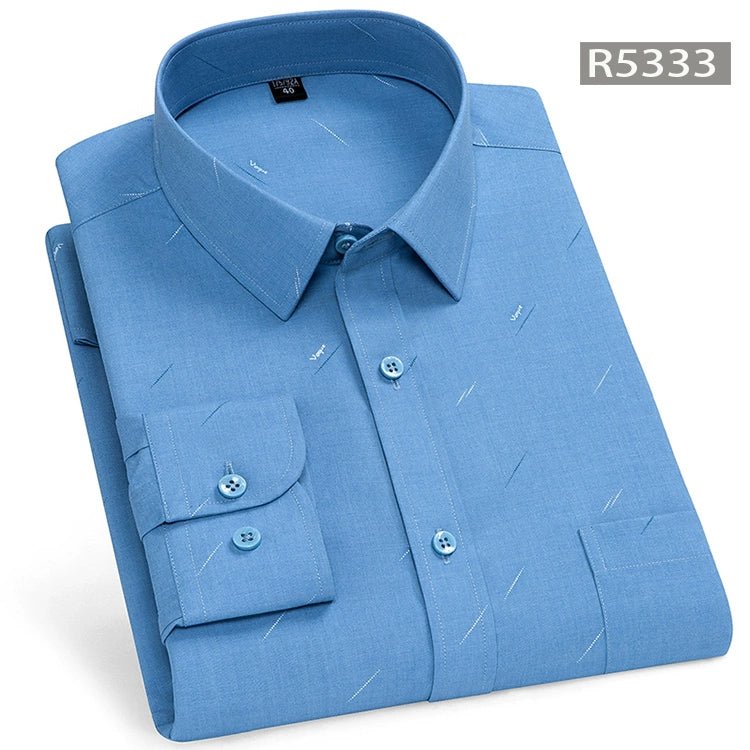 Spring and Summer Clothes Middle - Aged Father Long - Sleeved Shirt for the Elderly - PratSN