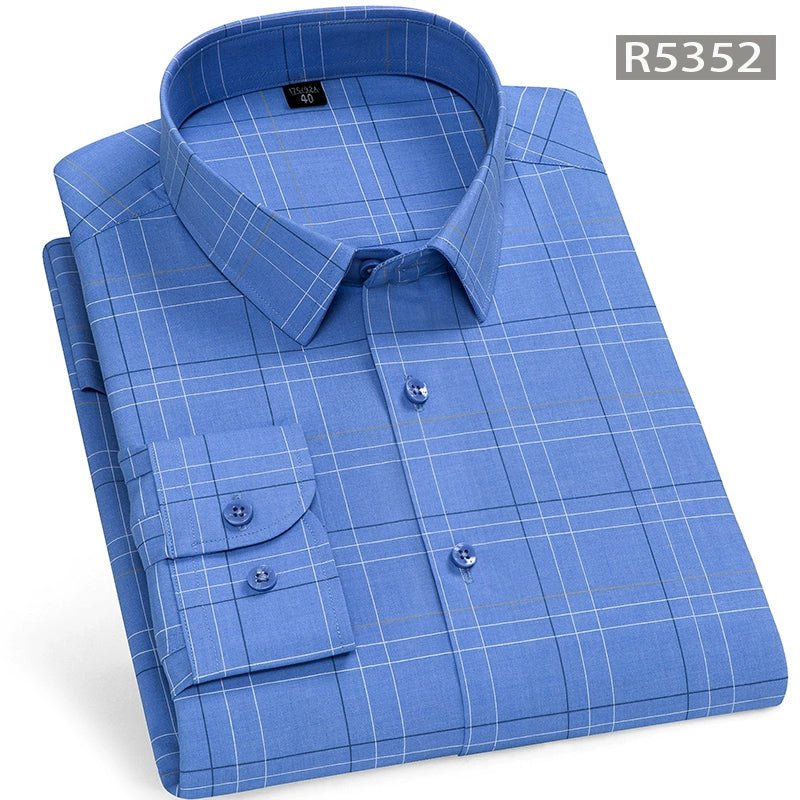 Spring and Summer Clothes Middle - Aged Father Long - Sleeved Shirt for the Elderly - PratSN