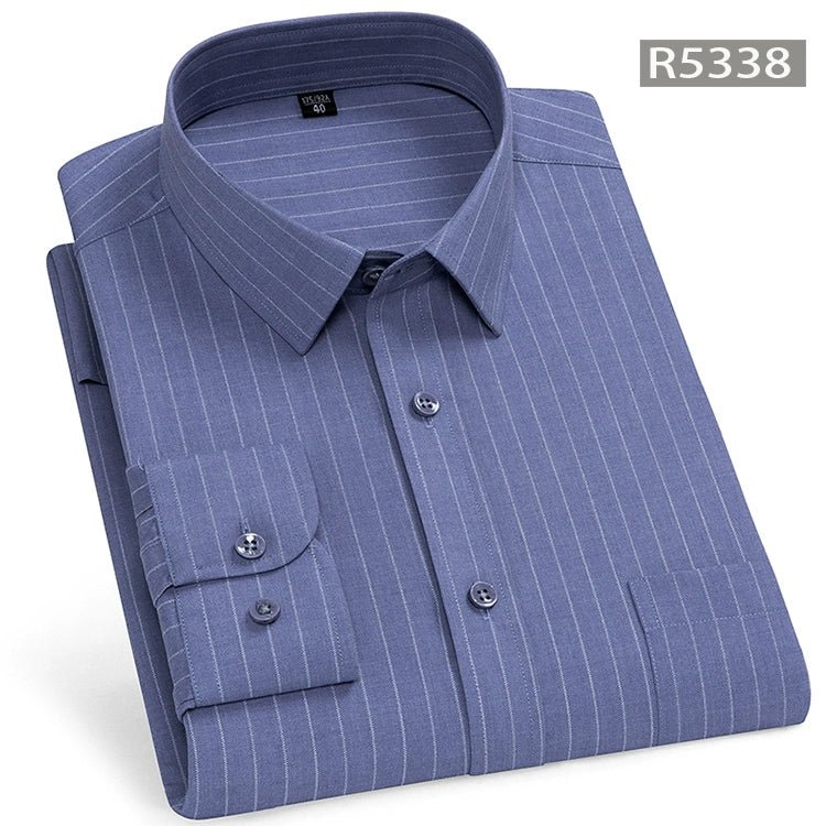 Spring and Summer Clothes Middle - Aged Father Long - Sleeved Shirt for the Elderly - PratSN