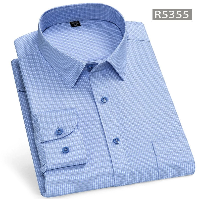Spring and Summer Clothes Middle - Aged Father Long - Sleeved Shirt for the Elderly - PratSN