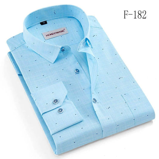 Spring and Summer Clothes Middle - Aged Father Long - Sleeved Shirt for the Elderly - PratSN