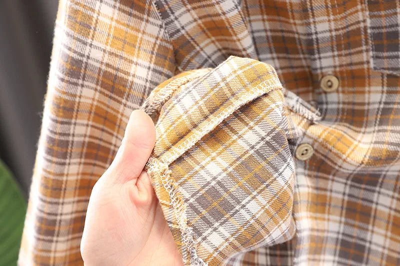 Spring Autumn Baby Boys Clothes Suit Children Casual Plaid Shirt Vest Pants 3Pcs/Sets Toddler Cotton Costume Kids Tracksuits - PratSN