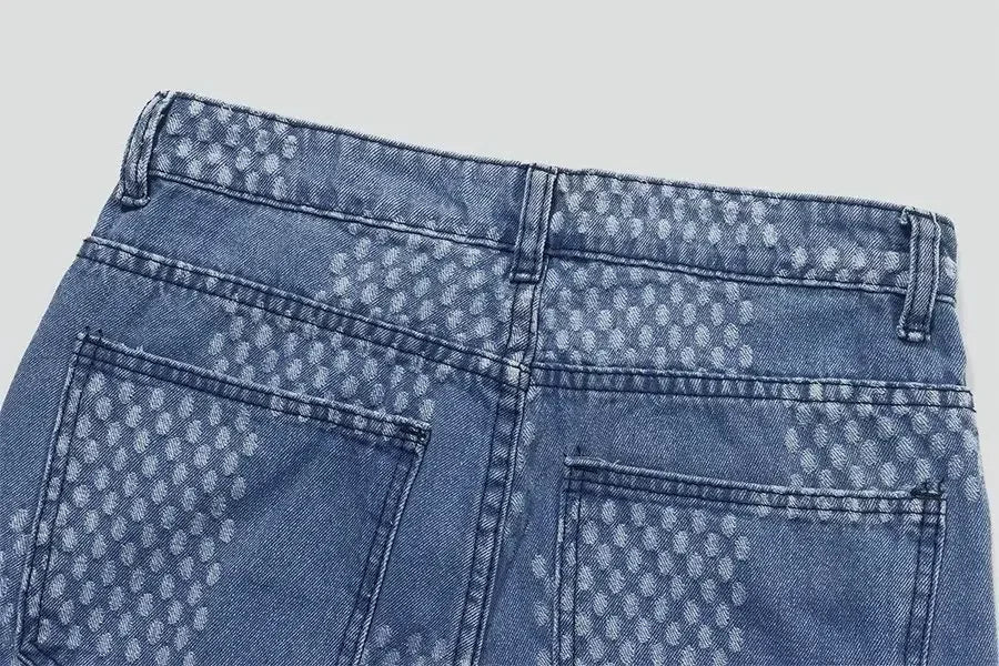 Spring Autumn Denim Clothing Set For Men Stylish Jacket Jeans 2 - piece Set Working Class Style Bold Fashion Statement - PratSN