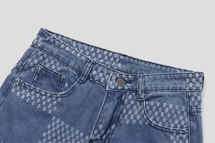 Spring Autumn Denim Clothing Set For Men Stylish Jacket Jeans 2 - piece Set Working Class Style Bold Fashion Statement - PratSN