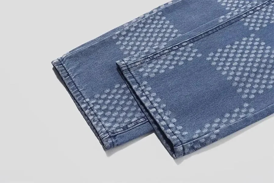 Spring Autumn Denim Clothing Set For Men Stylish Jacket Jeans 2 - piece Set Working Class Style Bold Fashion Statement - PratSN