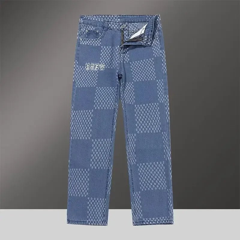 Spring Autumn Denim Clothing Set For Men Stylish Jacket Jeans 2 - piece Set Working Class Style Bold Fashion Statement - PratSN