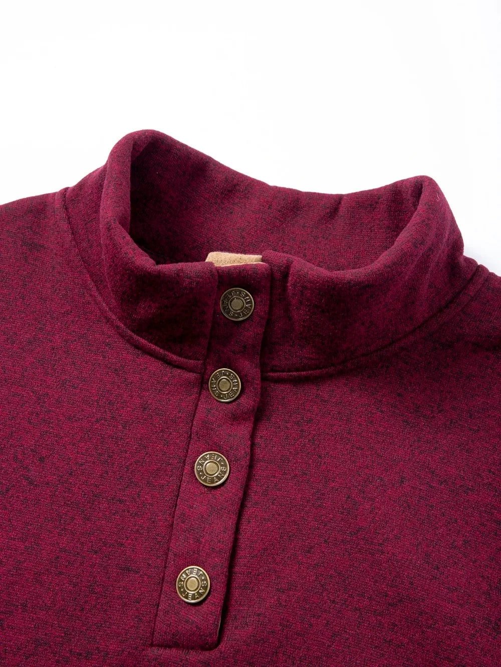 Spring Autumn Men's Casual Pullover Button Down Stand Collar Henley Polo Coats Long Sleeve Stand Collar Sweatshirts for Sport - PratSN