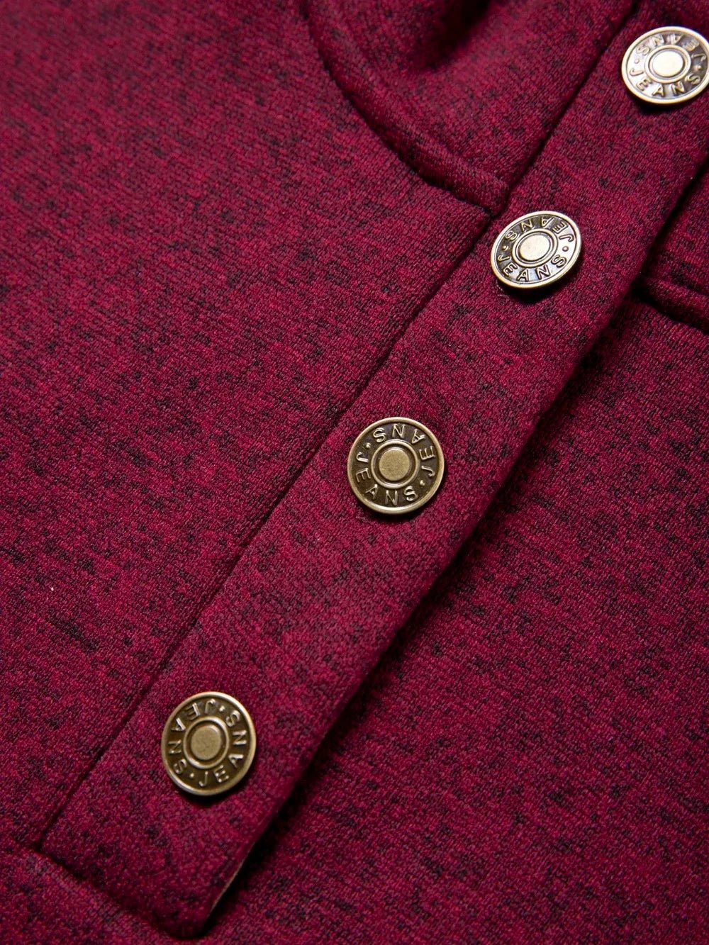 Spring Autumn Men's Casual Pullover Button Down Stand Collar Henley Polo Coats Long Sleeve Stand Collar Sweatshirts for Sport - PratSN