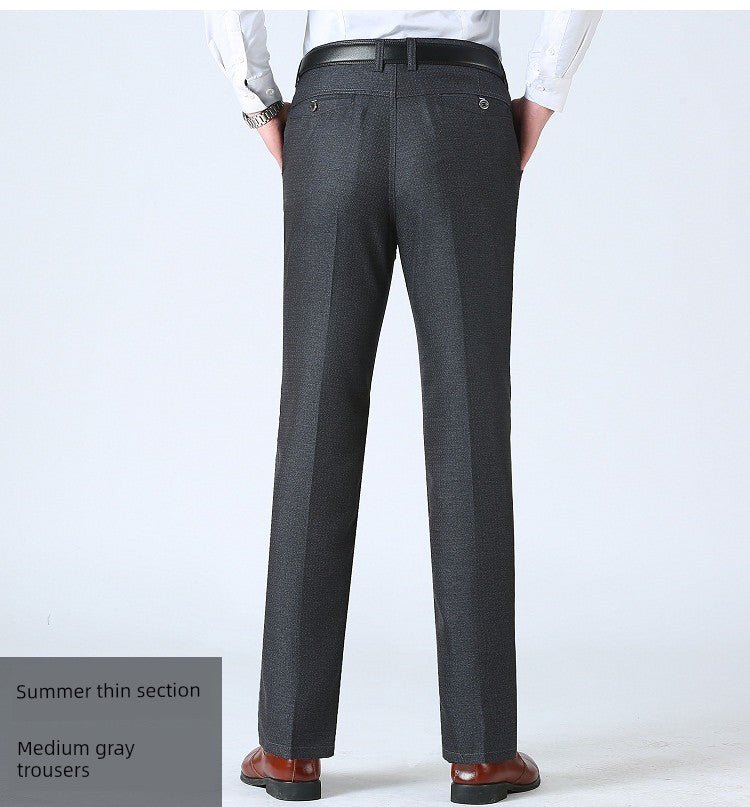 Spring Black Middle - Aged and Elderly Men's Dad Casual Pants - PratSN