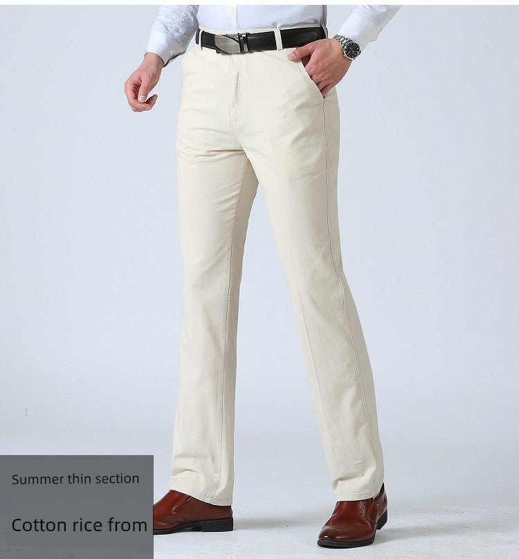 Spring Black Middle - Aged and Elderly Men's Dad Casual Pants - PratSN