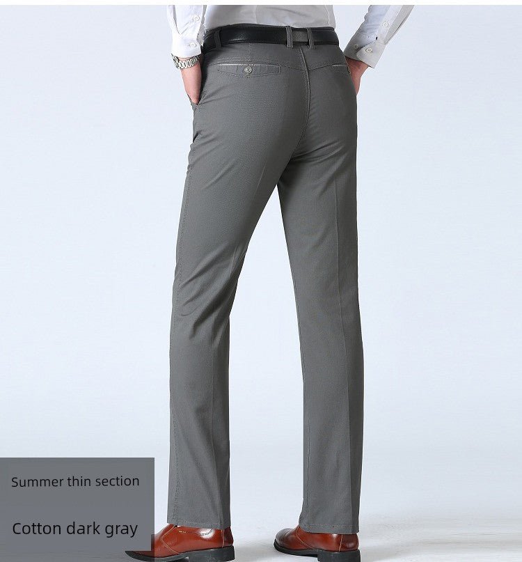 Spring Black Middle - Aged and Elderly Men's Dad Casual Pants - PratSN