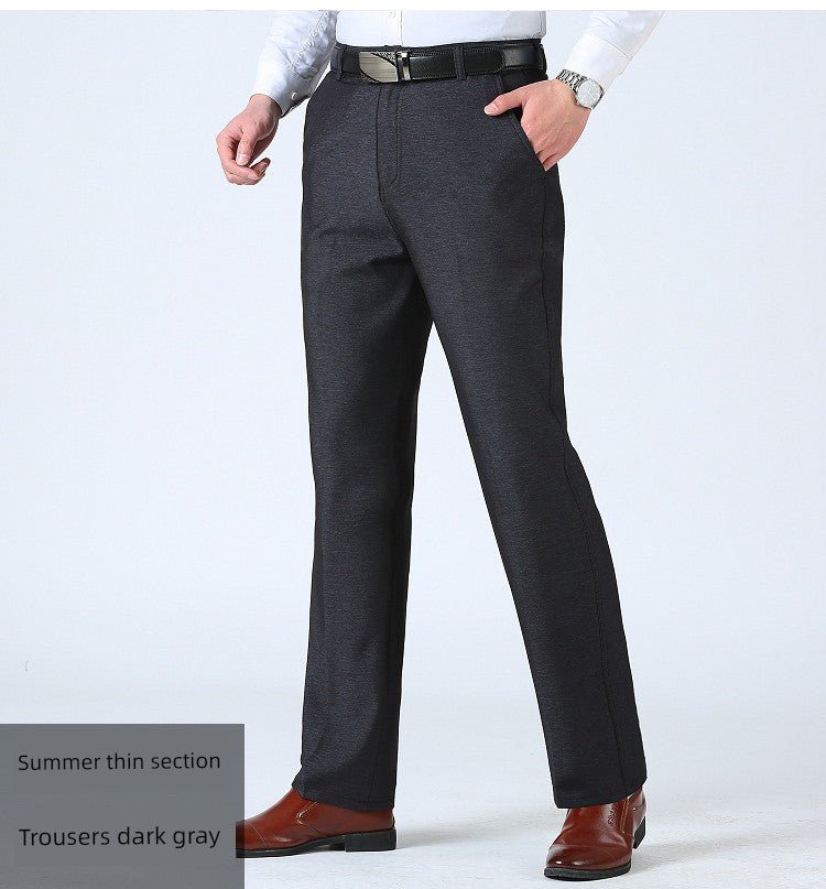 Spring Black Middle - Aged and Elderly Men's Dad Casual Pants - PratSN