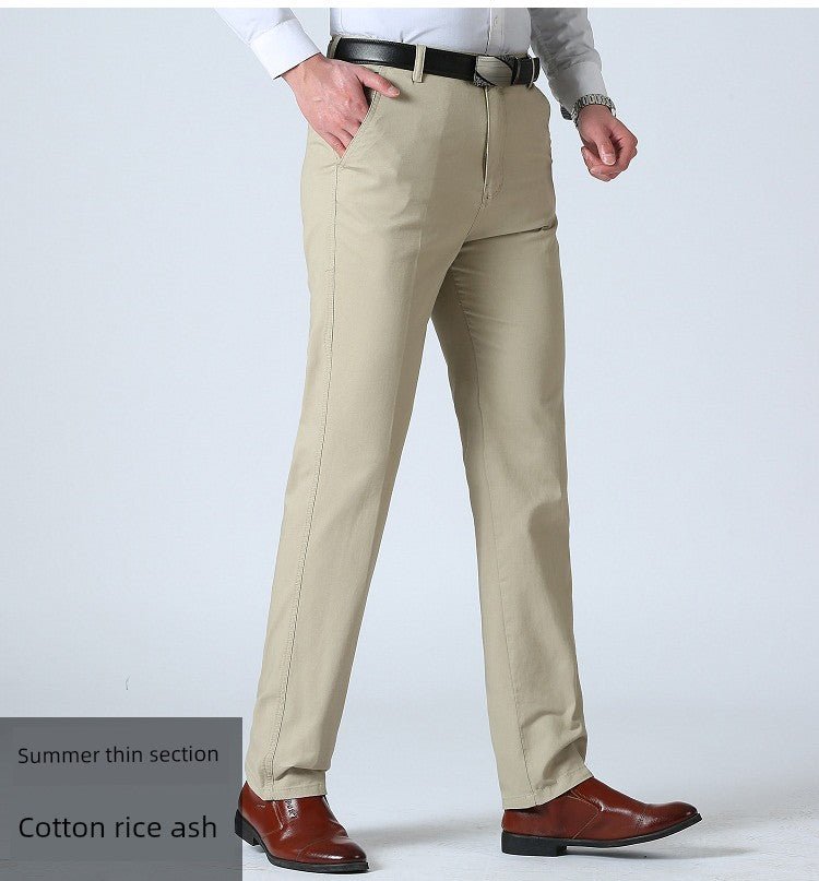 Spring Black Middle - Aged and Elderly Men's Dad Casual Pants - PratSN