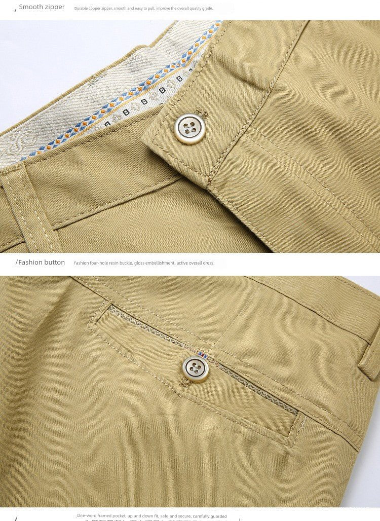 Spring Black Middle - Aged and Elderly Men's Dad Casual Pants - PratSN