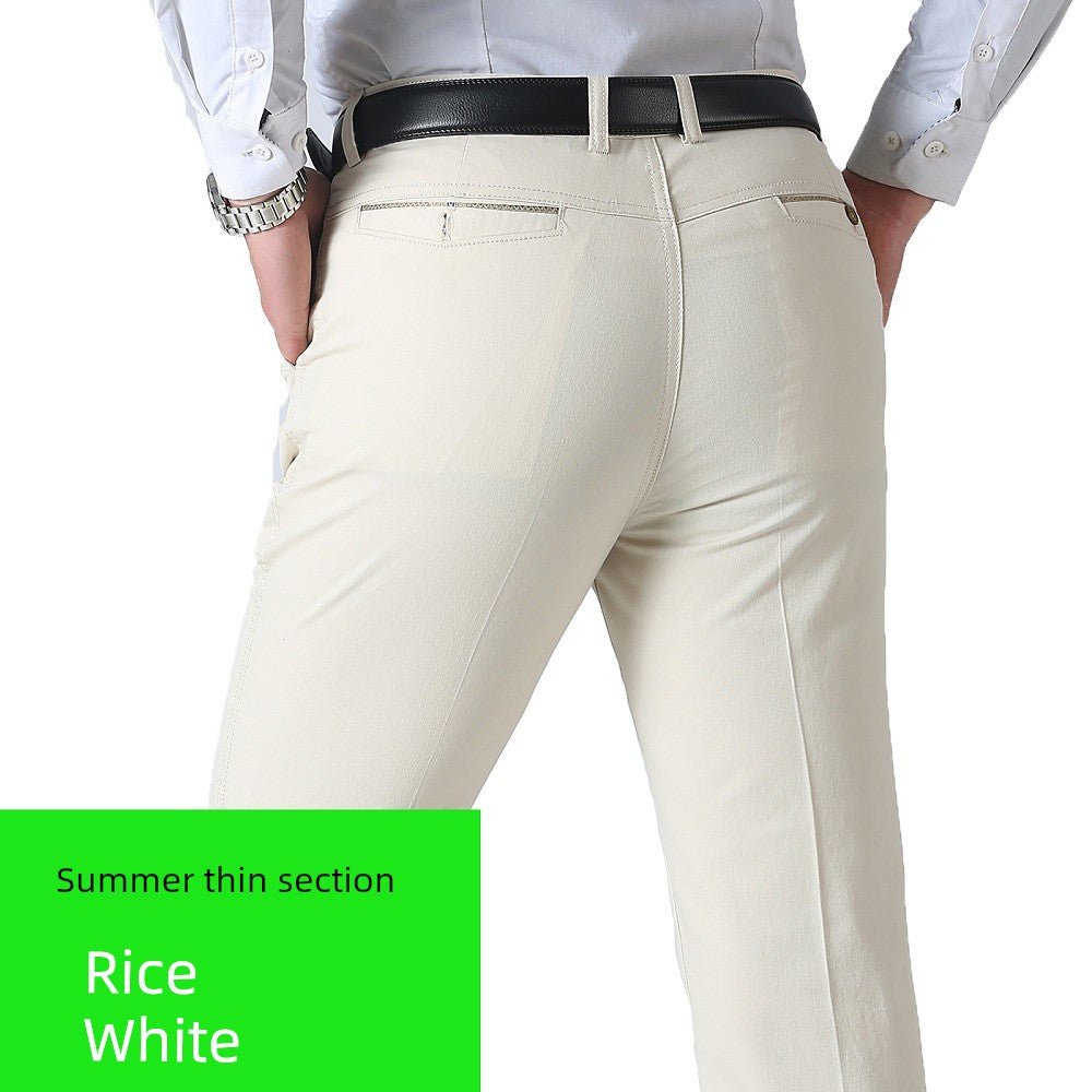Spring Black Middle - Aged and Elderly Men's Dad Casual Pants - PratSN