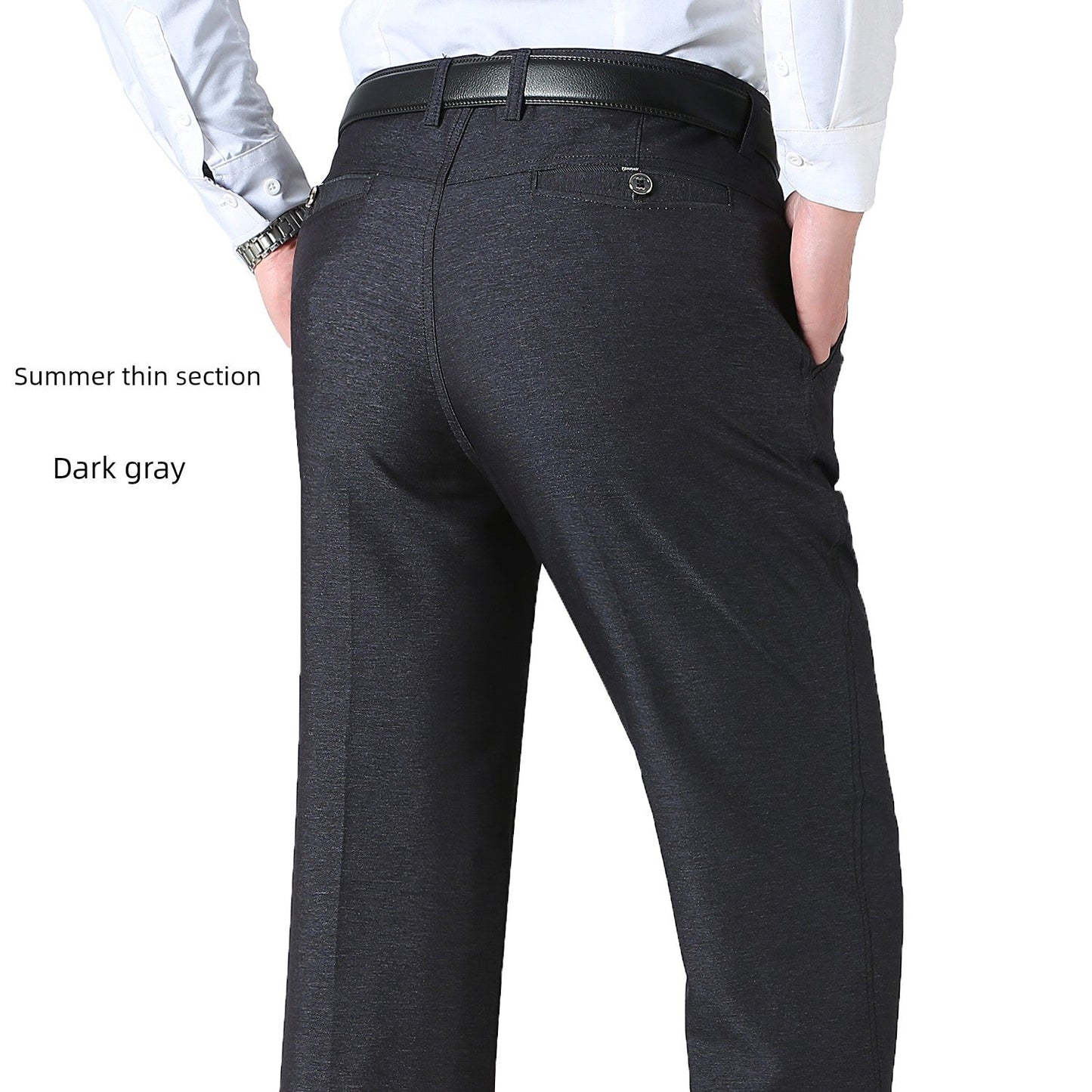 Spring Black Middle - Aged and Elderly Men's Dad Casual Pants - PratSN