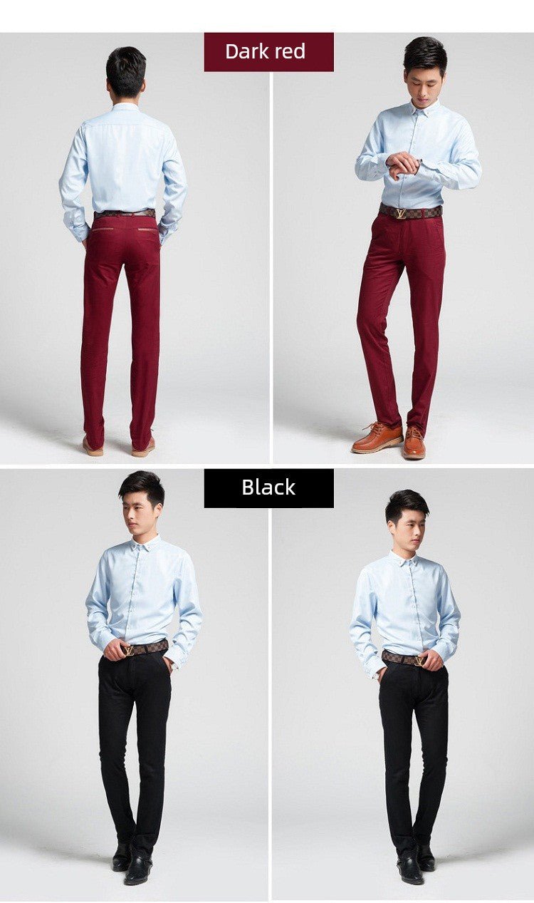 Spring Black Middle - Aged and Elderly Men's Dad Casual Pants - PratSN