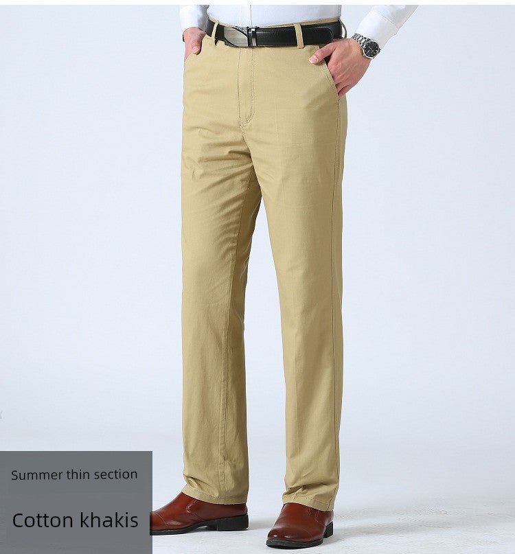 Spring Black Middle - Aged and Elderly Men's Dad Casual Pants - PratSN