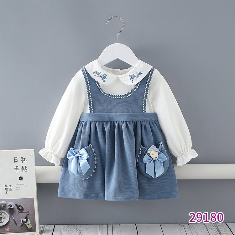 Spring New Preppy Girls Long Sleeve Dress - PratSN