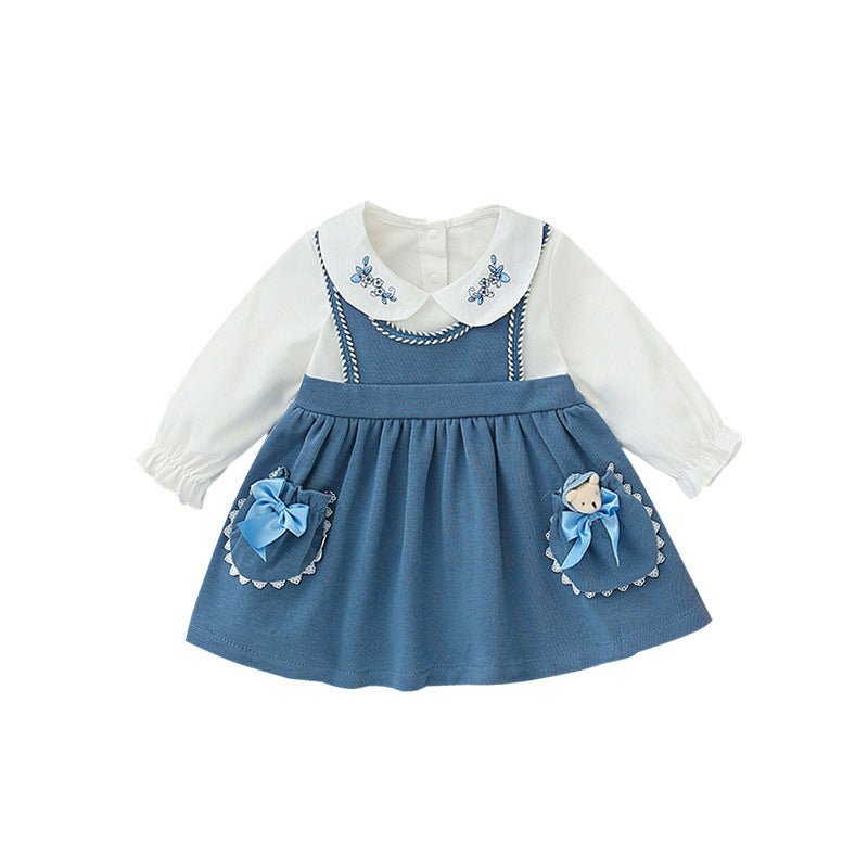 Spring New Preppy Girls Long Sleeve Dress - PratSN