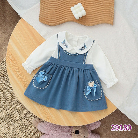 Spring New Preppy Girls Long Sleeve Dress - PratSN