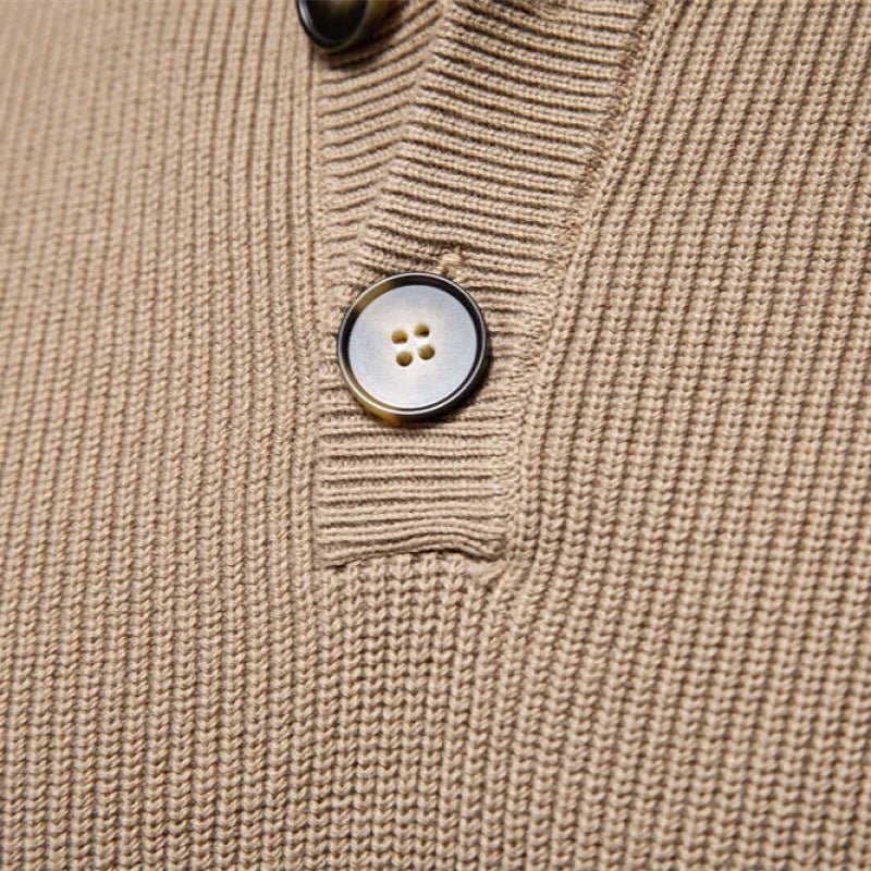 Stand Collar Men's High Quality Business Sweater Casual Sweater - PratSN