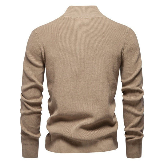 Stand Collar Men's High Quality Business Sweater Casual Sweater - PratSN