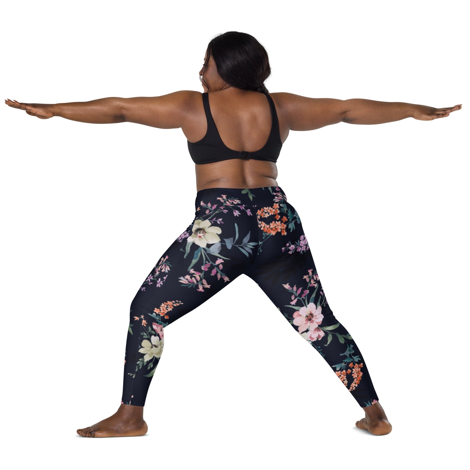 Stylish floral Women's Activewear Pants with Functional Pockets - PratSN