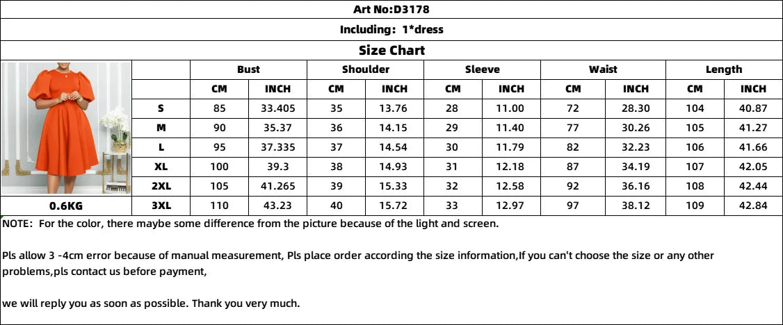 Summer A - line Dress African Dresses for Women 2023 Elegant Short Lantern Sleeve High Waist Robe Africaine Femme African Clothes - PratSN