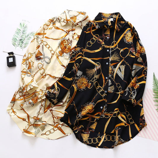 Summer Chiffon Sunscreen Mid Length Long Sleeved Shirt Women - PratSN