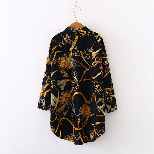 Summer Chiffon Sunscreen Mid Length Long Sleeved Shirt Women - PratSN