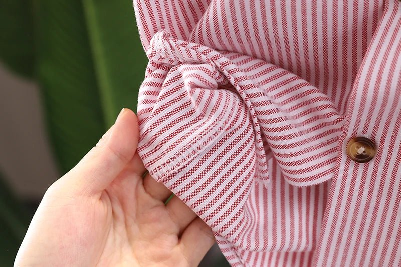 Summer Children Kids Boy's Clothes Blue Strips Shirt Bib Shorts 2Pcs/Set Gentleman Baby Toddler Tracksuits 0 - 5 Years - PratSN