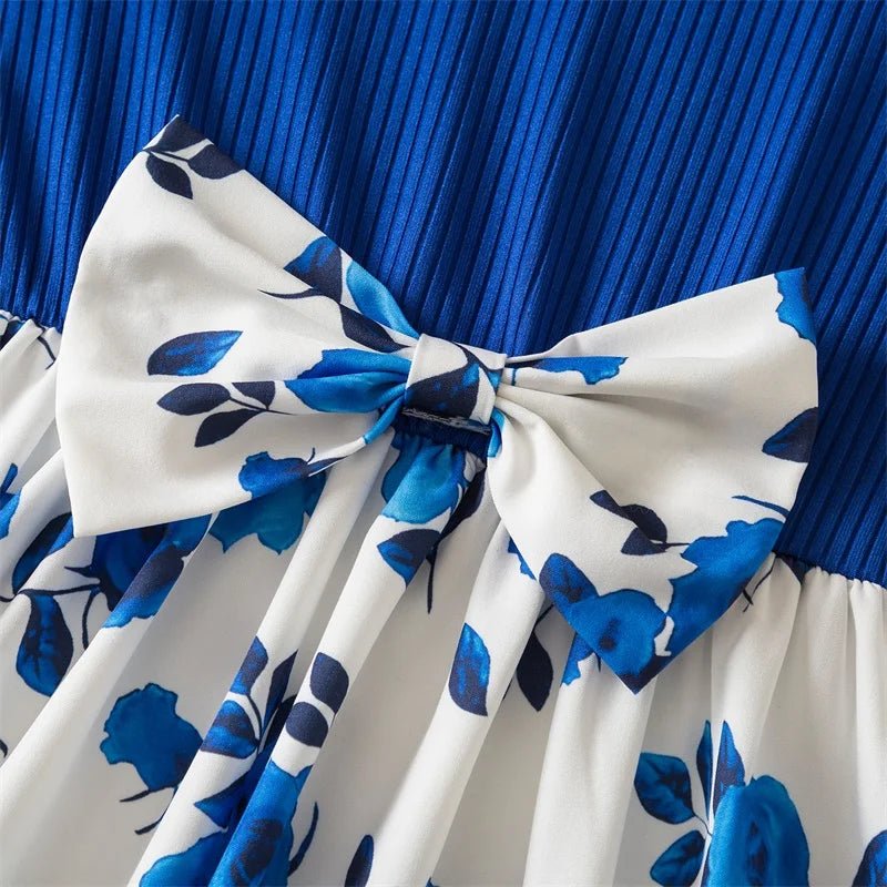 Summer Girls Butterfly Printed Sweet Dress Ruffled Sleeveless Floral Princess Dresses 3 - 8Yrs Children's Birthday Party Clothing - PratSN