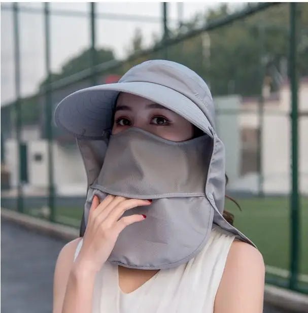 Summer Hats For Women Sun Hat With Breathable Sunscreen Outdoor Bicycling Beach Cap Visor Wide Brim Sunhat Female New - PratSN