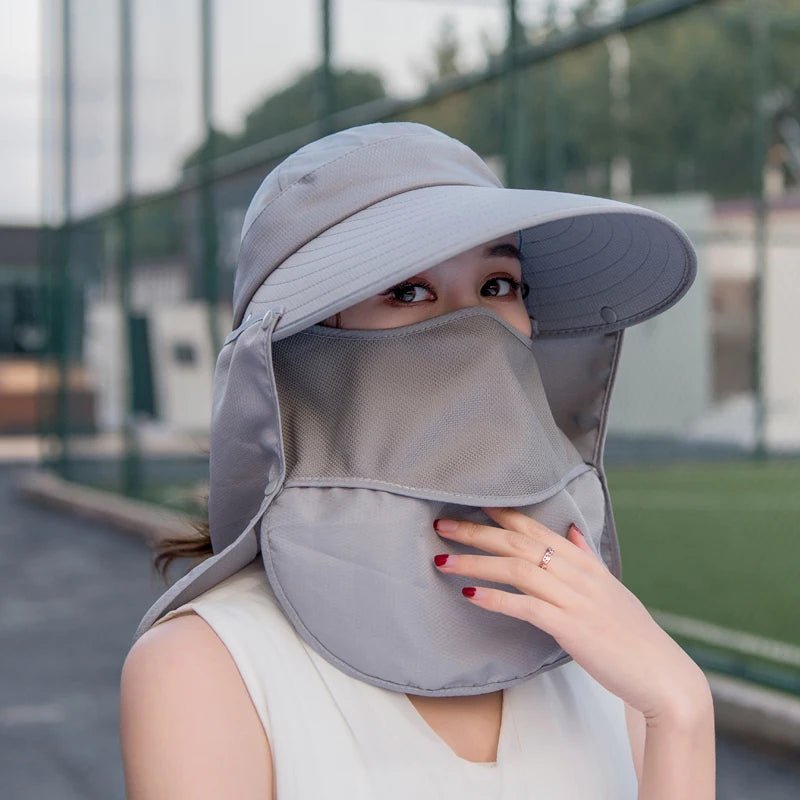 Summer Hats For Women Sun Hat With Breathable Sunscreen Outdoor Bicycling Beach Cap Visor Wide Brim Sunhat Female New - PratSN