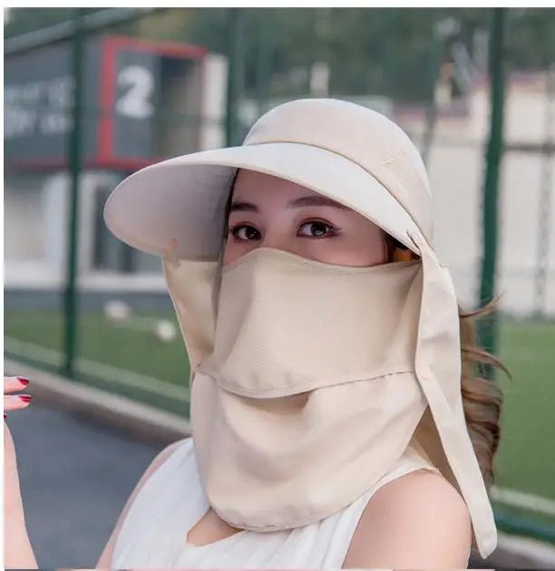 Summer Hats For Women Sun Hat With Breathable Sunscreen Outdoor Bicycling Beach Cap Visor Wide Brim Sunhat Female New - PratSN